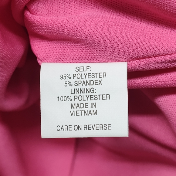 New York & Company Midi Dress Women Size XL Pink Stretch Short Sleeve V-Neck - Picture 10 of 11